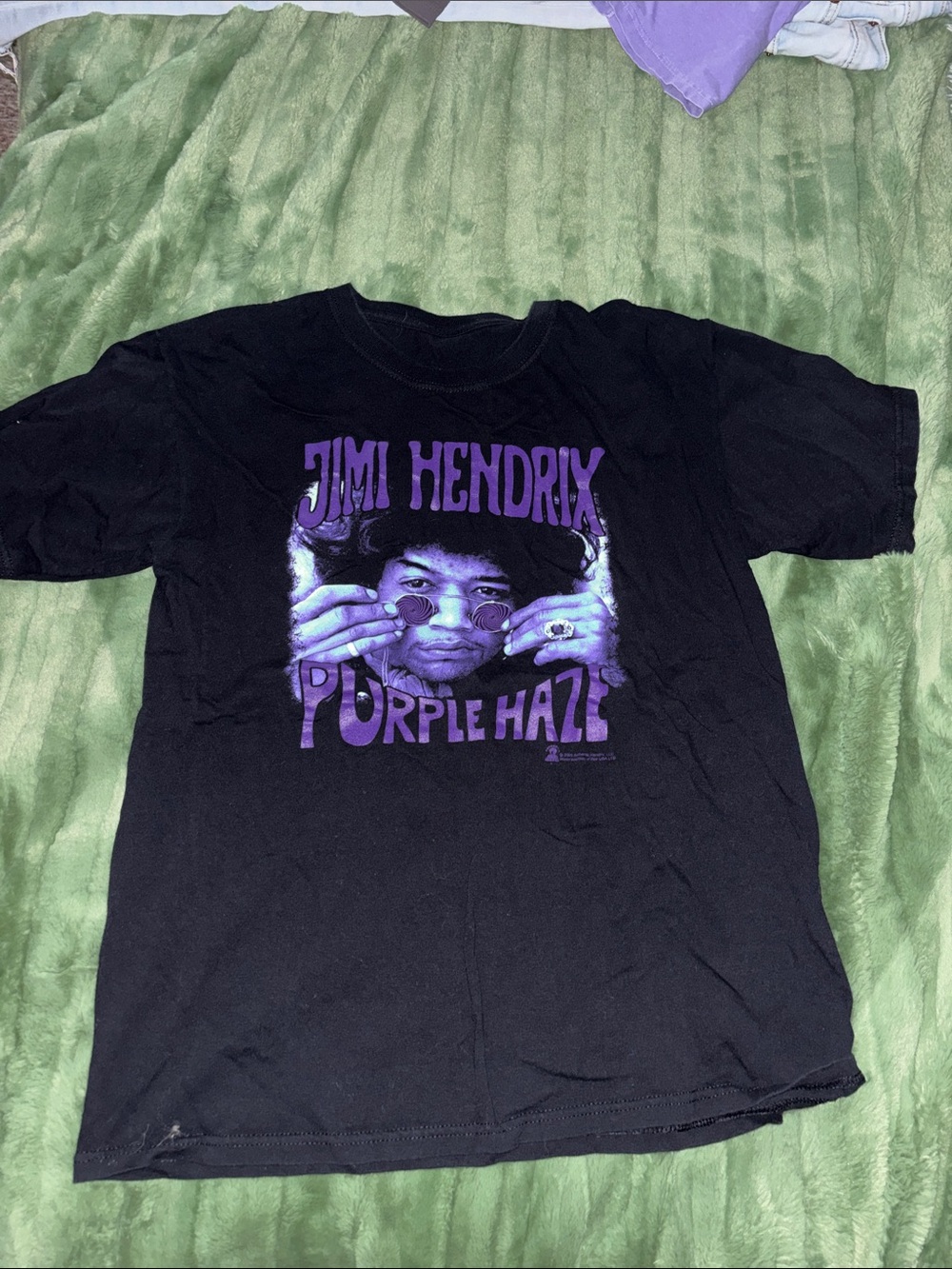 Jimi Hendrix "Purple Haze" Graphic Tee - Black & Purple